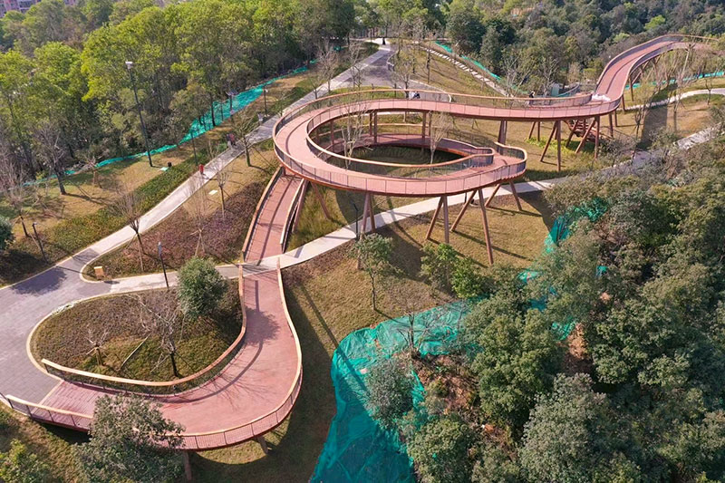 户外竹木栈道地板