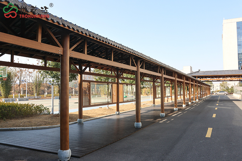 竹装配式文化连廊