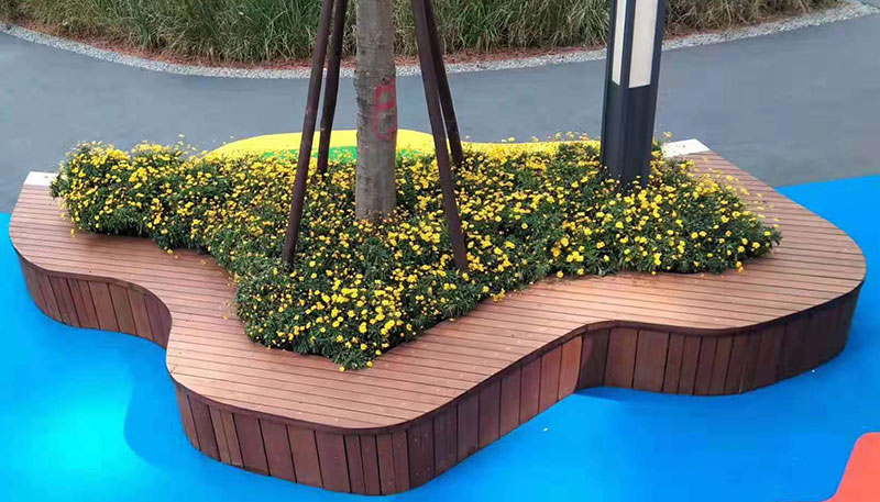 竹木围树椅，围树凳